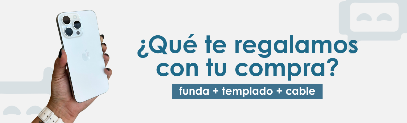 ¿Qué te regalamos con tu compra? - funda + templado + cable